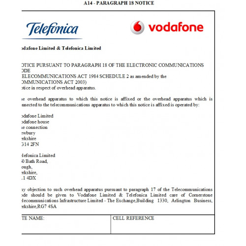 (TO BE DISCONTINUED & REPLACED BY PARA75-VMO2) O2 Paragraph 18 Label - A4 Laminated